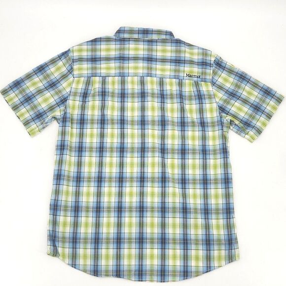 Marmot Camp Shirt Mens Size Medium Plaid Button Up Gorpcore Outdoors Hiking - Picture 3 of 9